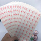 Stickers voor het labelen van diamanten containers